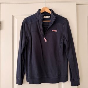 Vineyard Vines Navy Quarter-Zip Pullover